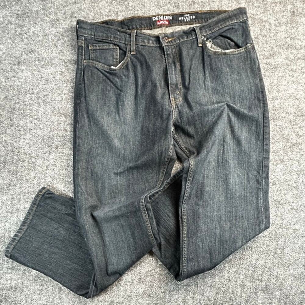 Denizen From Levi's 285 Men's 40x32 Relaxed Straight Stretch Jeans Dark Wash